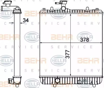 BEHR HELLA SERVICE 8MK 376 771-165 BEHR HELLA SERVICE 8MK 376 771-165