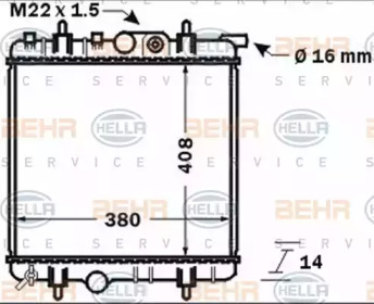 BEHR HELLA SERVICE 8MK 376 771-481