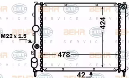 BEHR HELLA SERVICE 8MK 376 771-661