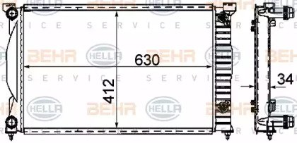 BEHR HELLA SERVICE 8MK 376 781-061