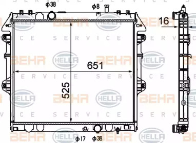 BEHR HELLA SERVICE 8MK 376 790-181