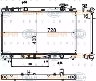 BEHR HELLA SERVICE 8MK 376 790-201