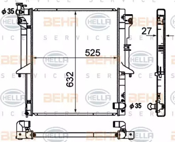 BEHR HELLA SERVICE 8MK 376 790-331