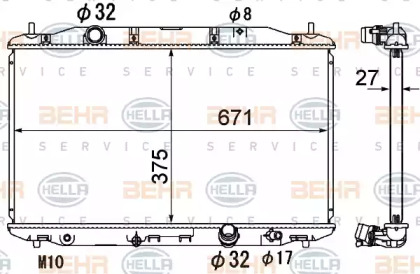 BEHR HELLA SERVICE 8MK 376 790-491