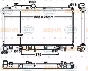 BEHR HELLA SERVICE 8MK 376 792-411