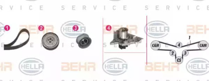 BEHR HELLA SERVICE 8MP 376 810-811