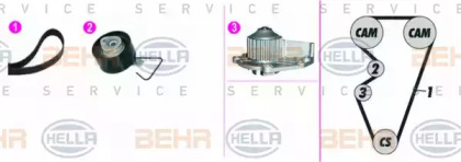 BEHR HELLA SERVICE 8MP 376 816-821