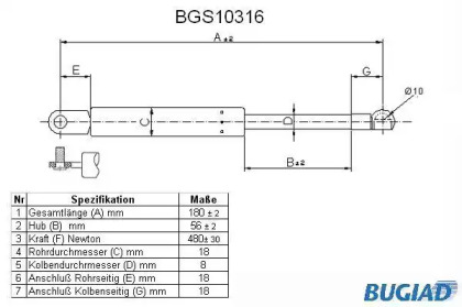 BUGIAD BGS10316