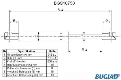 BUGIAD BGS10750