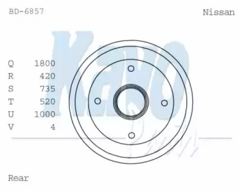 KAVO PARTS BD-6857