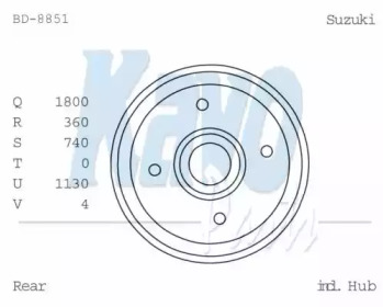 KAVO PARTS BD-8851