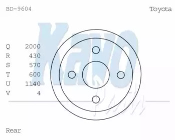 KAVO PARTS BD-9604