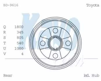 KAVO PARTS BD-9616