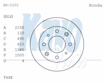 KAVO PARTS BR-2202