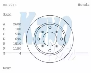 KAVO PARTS BR-2216