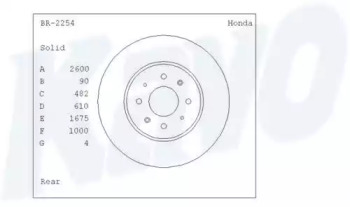 KAVO PARTS BR-2254