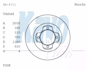 KAVO PARTS BR-4711