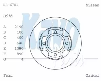 KAVO PARTS BR-6701