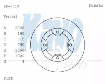 KAVO PARTS BR-6710