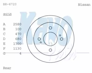 KAVO PARTS BR-6720