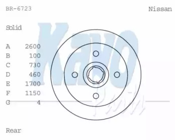 KAVO PARTS BR-6723