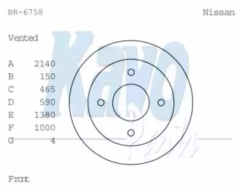 KAVO PARTS BR-6758