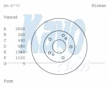 KAVO PARTS BR-6770