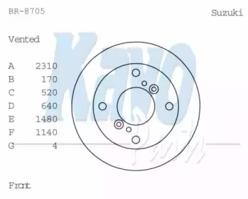 KAVO PARTS BR-8705