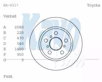 KAVO PARTS BR-9317