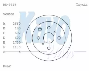 KAVO PARTS BR-9318