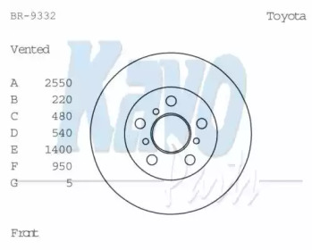 KAVO PARTS BR-9332