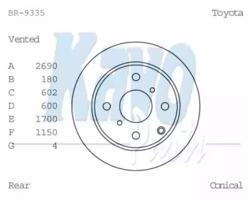 KAVO PARTS BR-9335