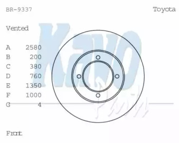 KAVO PARTS BR-9337