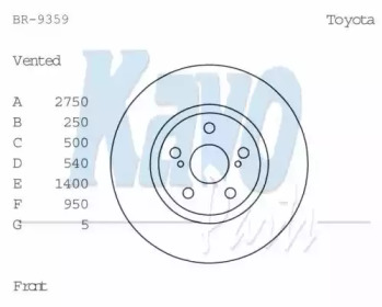 KAVO PARTS BR-9359