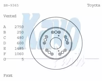 KAVO PARTS BR-9365