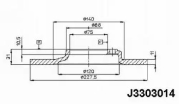 NIPPARTS J3303014