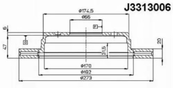 NIPPARTS J3313006