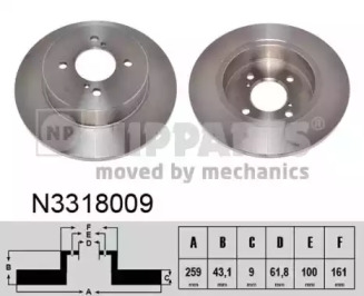 NIPPARTS N3318009