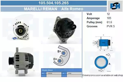 CV PSH 105.504.105.265 CV PSH 105.504.105.265