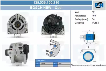 CV PSH 135.536.100.210 CV PSH 135.536.100.210