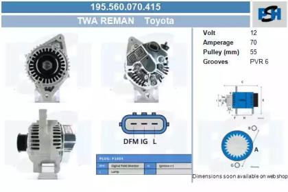 CV PSH 195.560.070.415 CV PSH 195.560.070.415