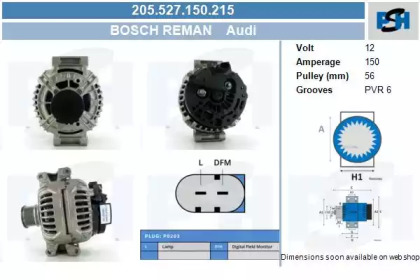 CV PSH 205.527.150.215 CV PSH 205.527.150.215