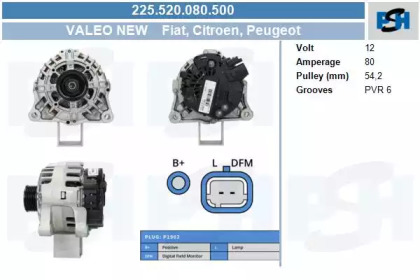 CV PSH 225.520.080.500