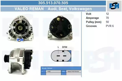 CV PSH 305.513.070.505 CV PSH 305.513.070.505
