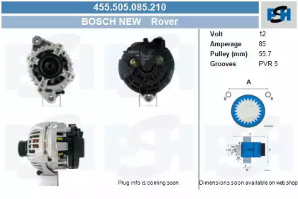 CV PSH 455.505.085.210 CV PSH 455.505.085.210