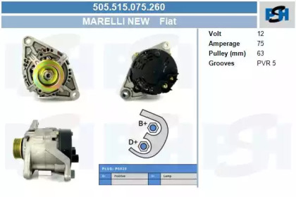CV PSH 505.515.075.260 CV PSH 505.515.075.260