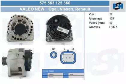 CV PSH 575.563.125.360 CV PSH 575.563.125.360