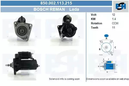 CV PSH 850.002.113.215 CV PSH 850.002.113.215