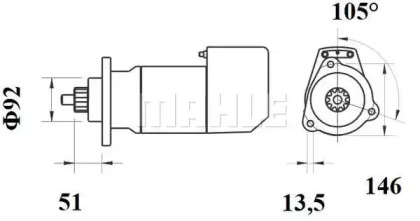 MAHLE ORIGINAL KX 87D