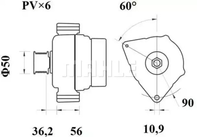 MAHLE ORIGINAL OX 85D